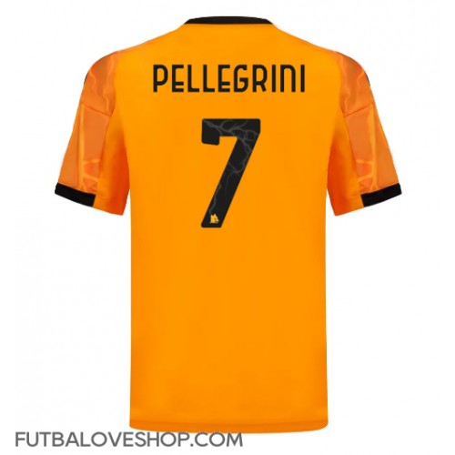 Dres AS Roma Lorenzo Pellegrini #7 Preč 2025-26 Krátky Rukáv